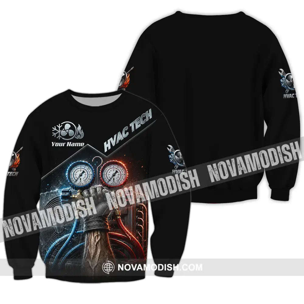 Unisex Shirt - Custom HVAC Tech Shirt - Long Sleeve / S - T-shirt