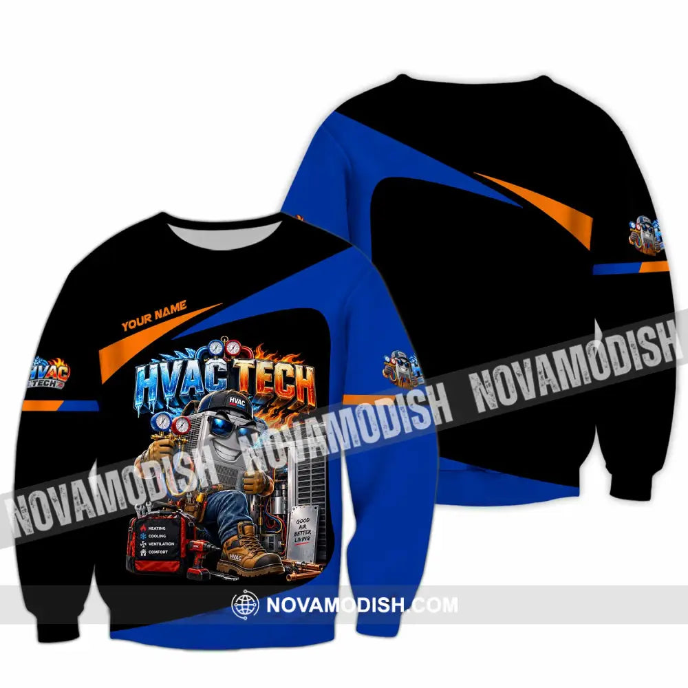 Unisex Shirt - Custom HVAC Tech Shirt - Long Sleeve / S - T-shirt