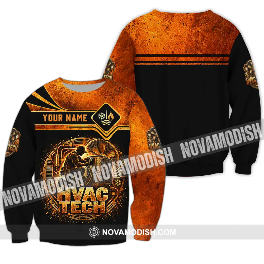 Unisex Shirt - Custom HVAC Tech Shirt - Long Sleeve / S - T-shirt