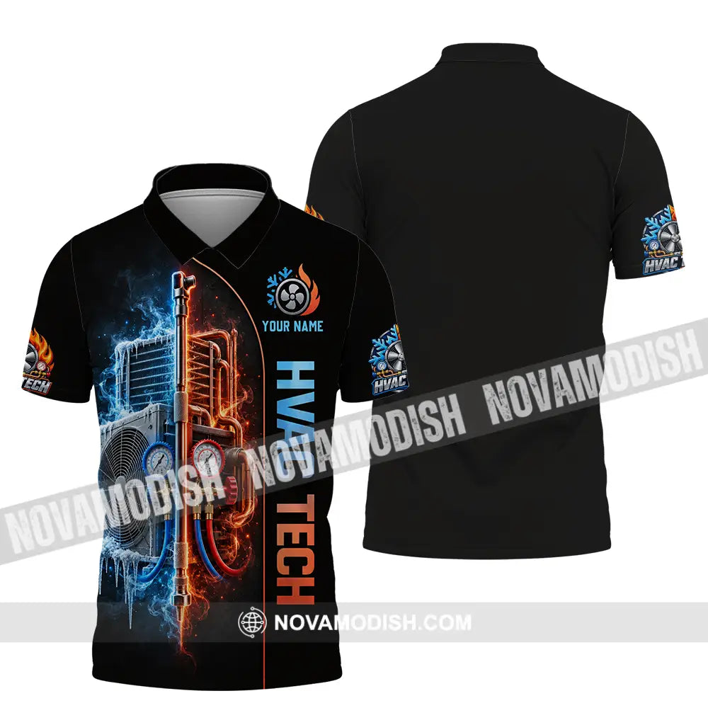 Unisex Shirt - Custom HVAC Tech Shirt - Polo Shirt / S - T-shirt