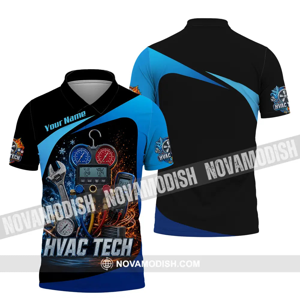 Unisex Shirt - Custom HVAC Tech Shirt - Polo Shirt / S - T-shirt