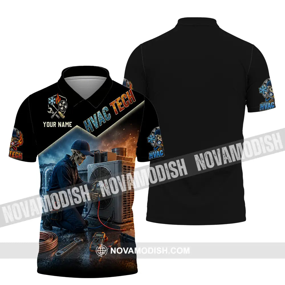 Unisex Shirt - Custom HVAC Tech Shirt - Polo Shirt / S - T-shirt