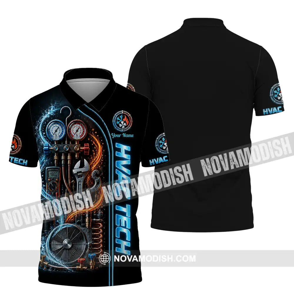 Unisex Shirt - Custom HVAC Tech Shirt - Polo Shirt / S - T-shirt