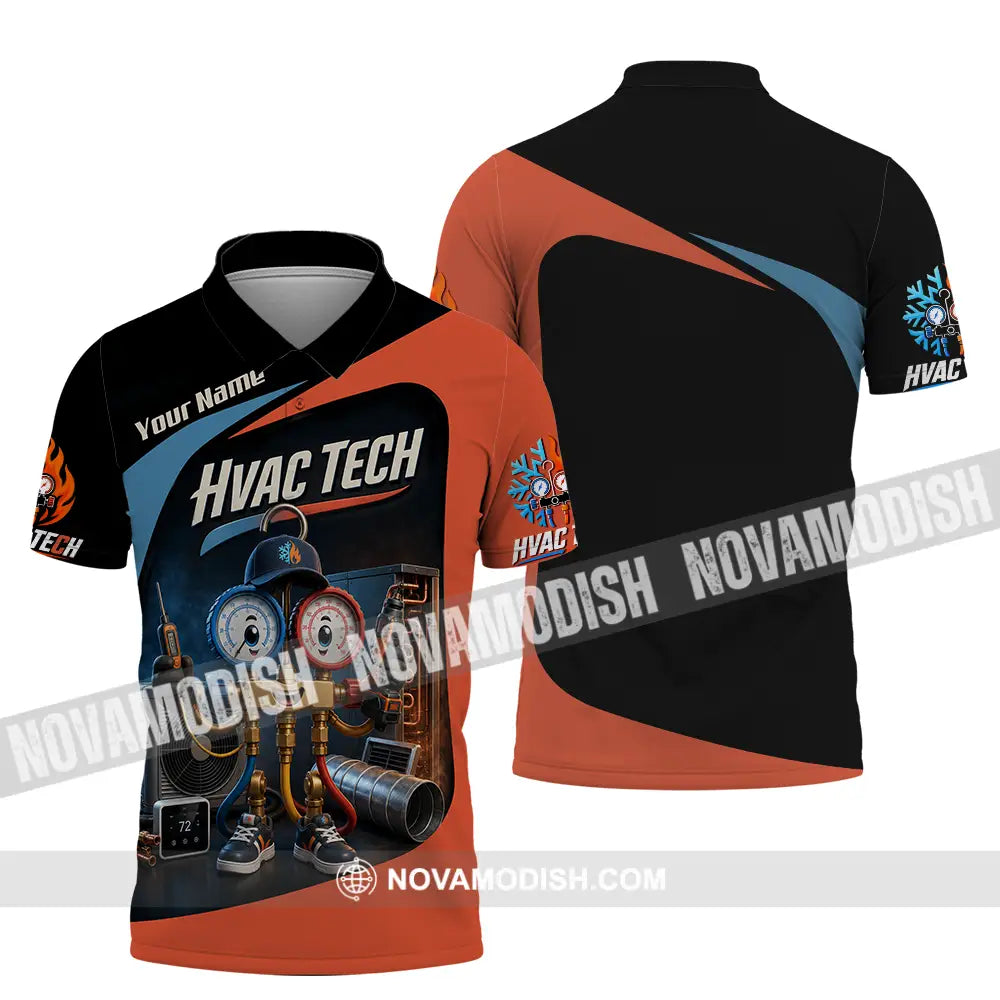 Unisex Shirt - Custom Hvac Tech Shirt - Polo Shirt / S - T-shirt