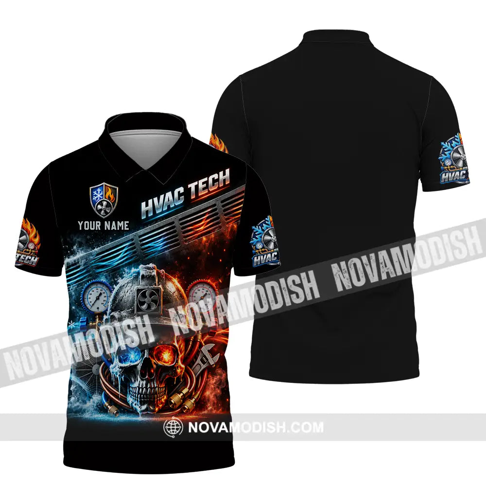 Unisex Shirt - Custom HVAC Tech Shirt - Polo Shirt / S - T-shirt