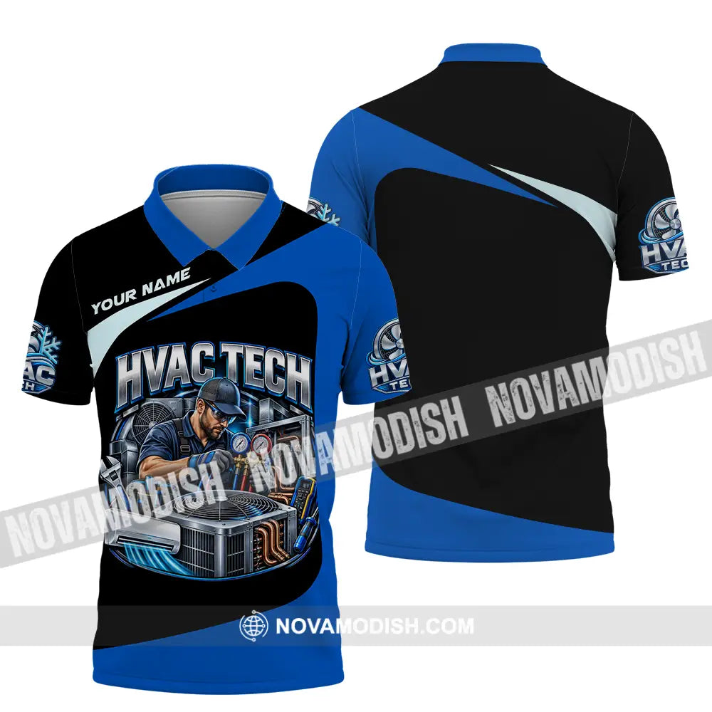 Unisex Shirt - Custom HVAC Tech Shirt - Polo Shirt / S - T-shirt