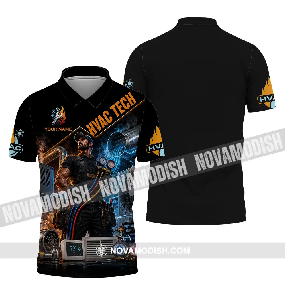 Unisex Shirt - Custom Hvac Tech Shirt - Polo Shirt / S - T-shirt