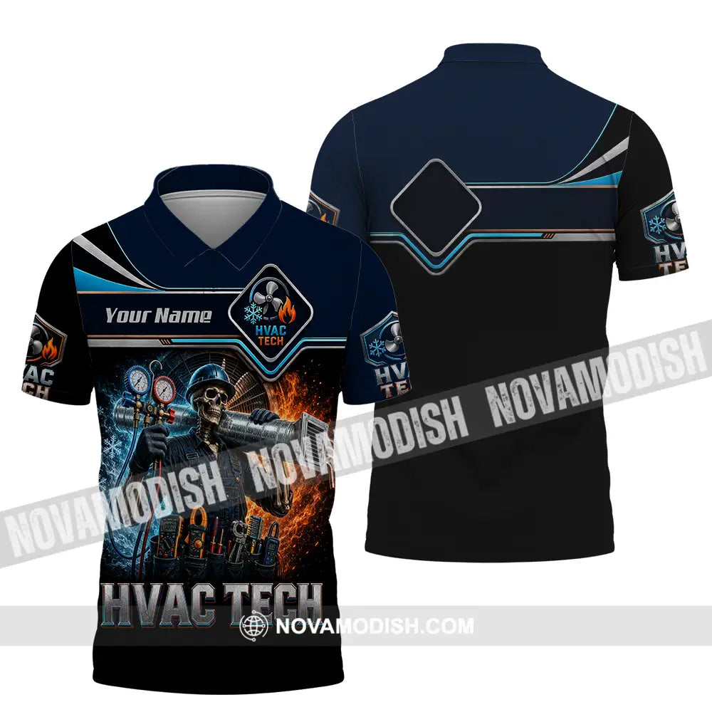 Unisex Shirt - Custom HVAC Tech Shirt - Polo Shirt / S - T-shirt