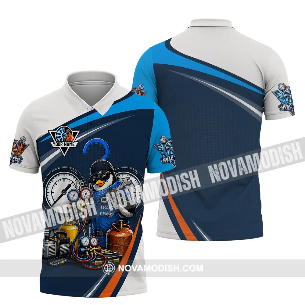 Unisex Shirt - Custom HVAC Tech Shirt - Polo Shirt / S - T-shirt