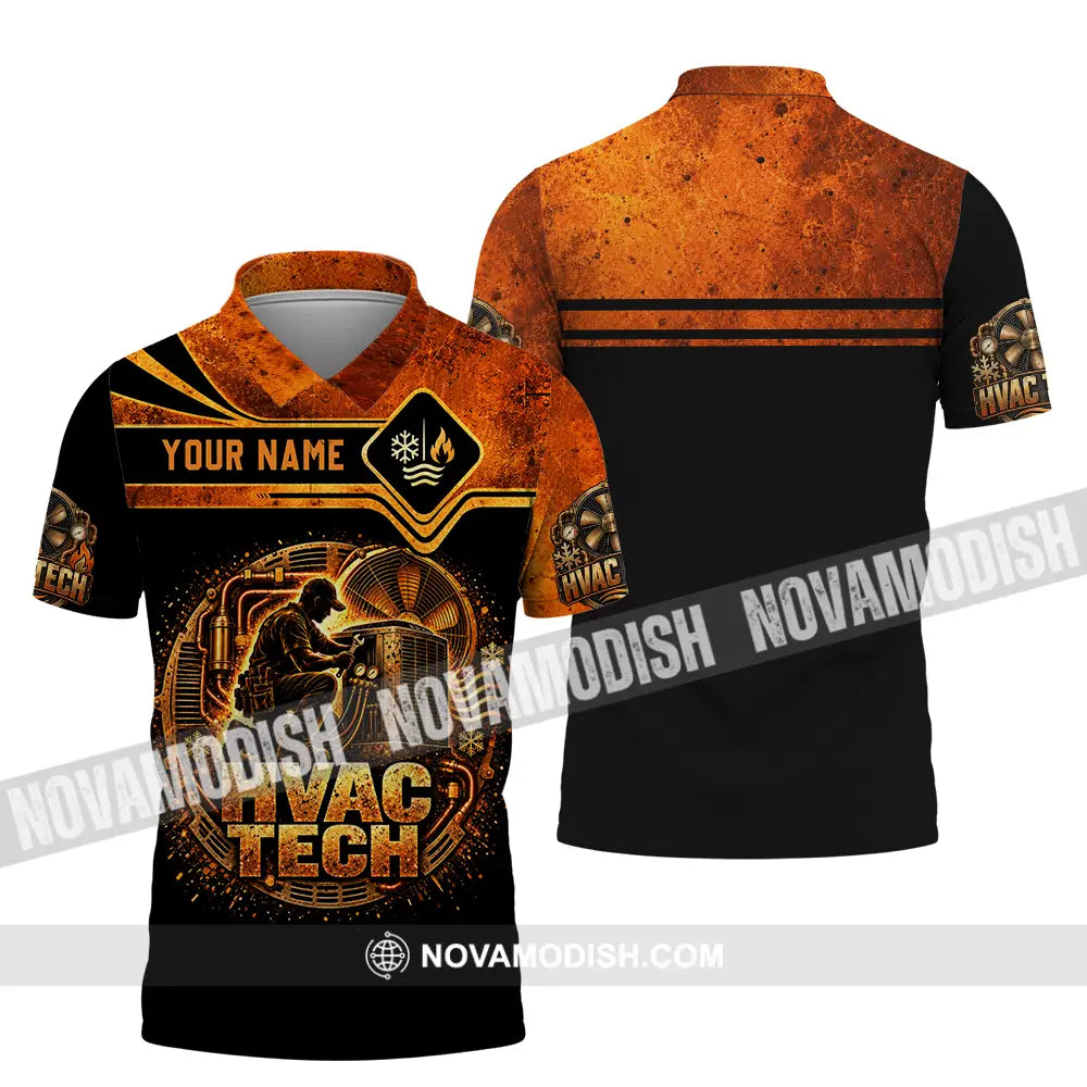 Unisex Shirt - Custom HVAC Tech Shirt - Polo Shirt / S - T-shirt