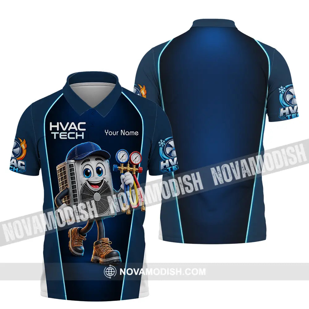 Unisex Shirt - Custom HVAC Tech Shirt - Polo Shirt / S - T-shirt