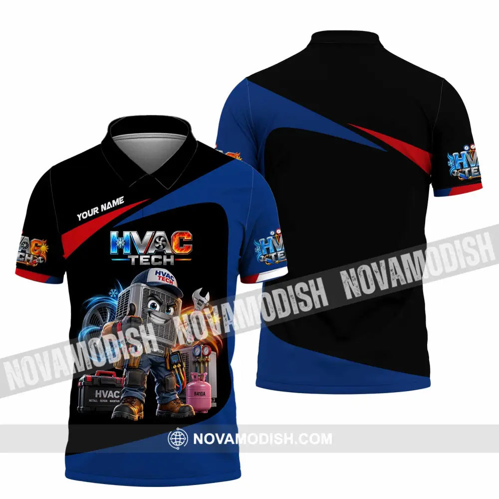Unisex Shirt - Custom HVAC Tech Shirt - Polo Shirt / S - T-shirt