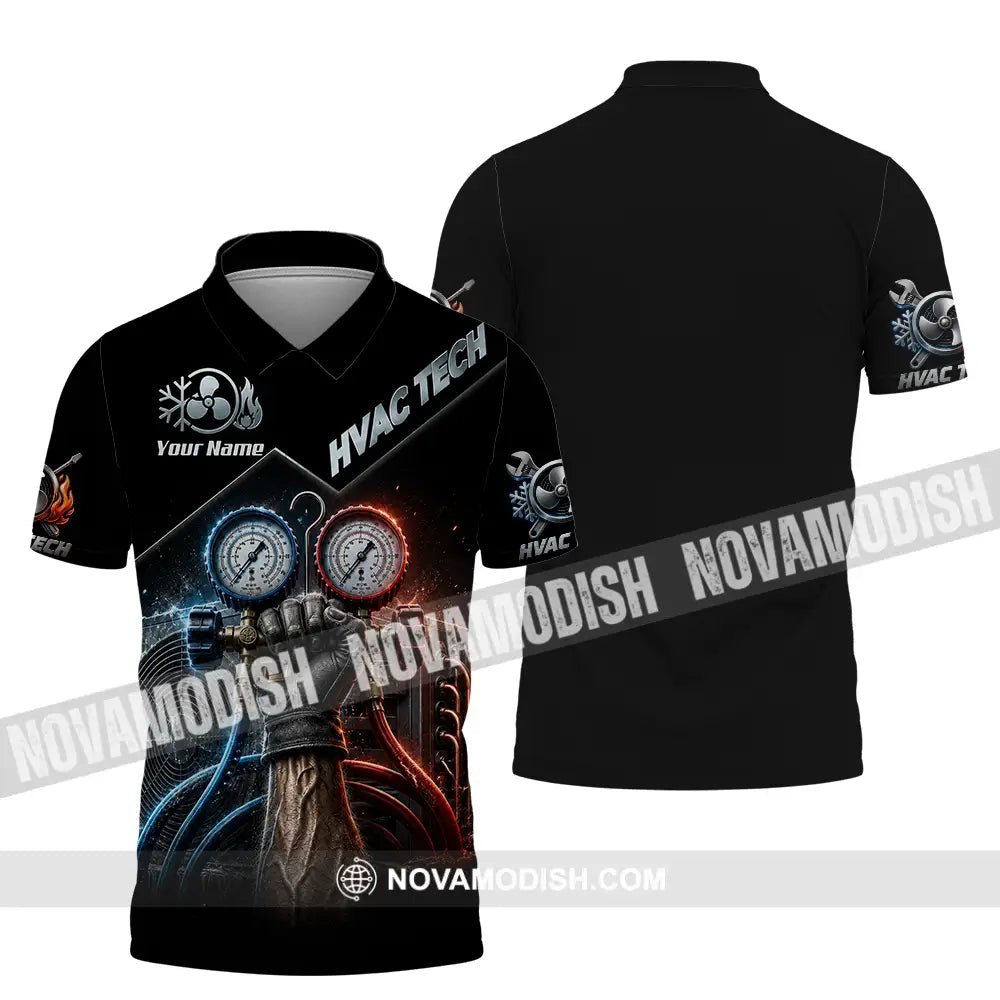 Unisex Shirt - Custom HVAC Tech Shirt - Polo Shirt / S - T-shirt