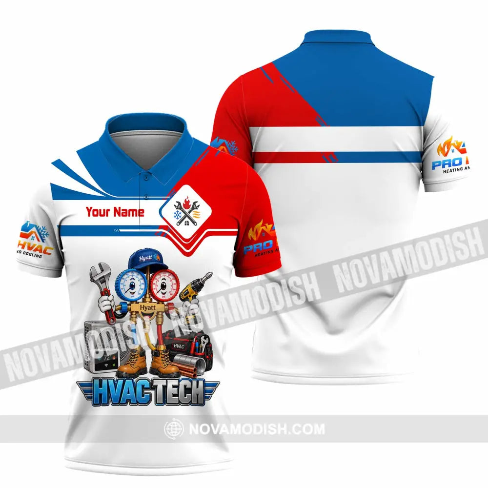 Unisex Shirt - Custom HVAC Tech Shirt - Polo Shirt / S - T-shirt