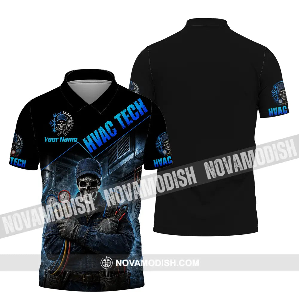 Unisex Shirt - Custom HVAC Tech Shirt - Polo Shirt / S - T-shirt
