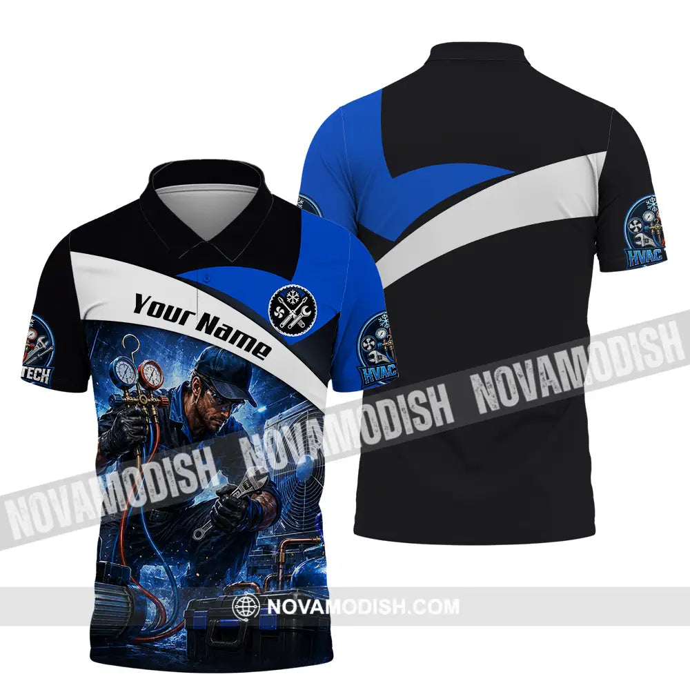 Unisex Shirt - Custom HVAC Tech Shirt - Polo Shirt / S - T-shirt