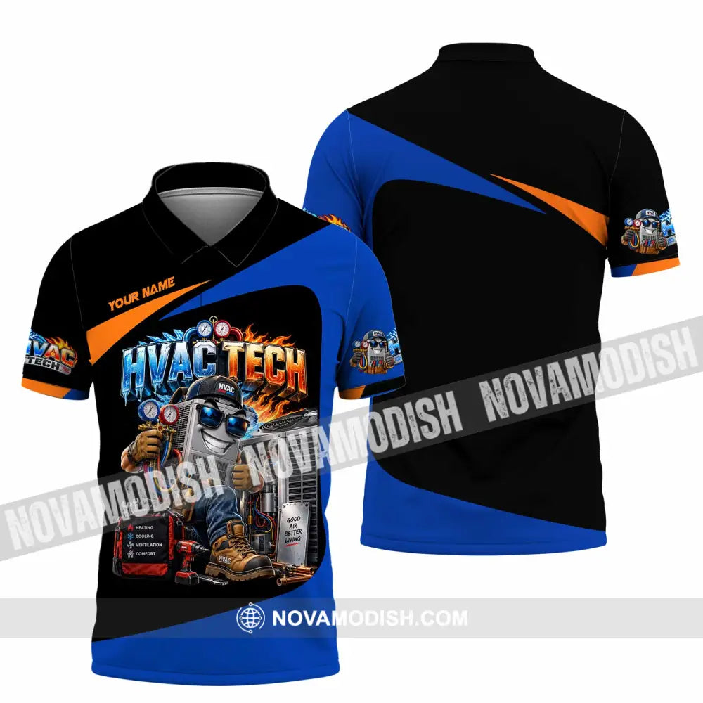 Unisex Shirt - Custom HVAC Tech Shirt - Polo Shirt / S - T-shirt