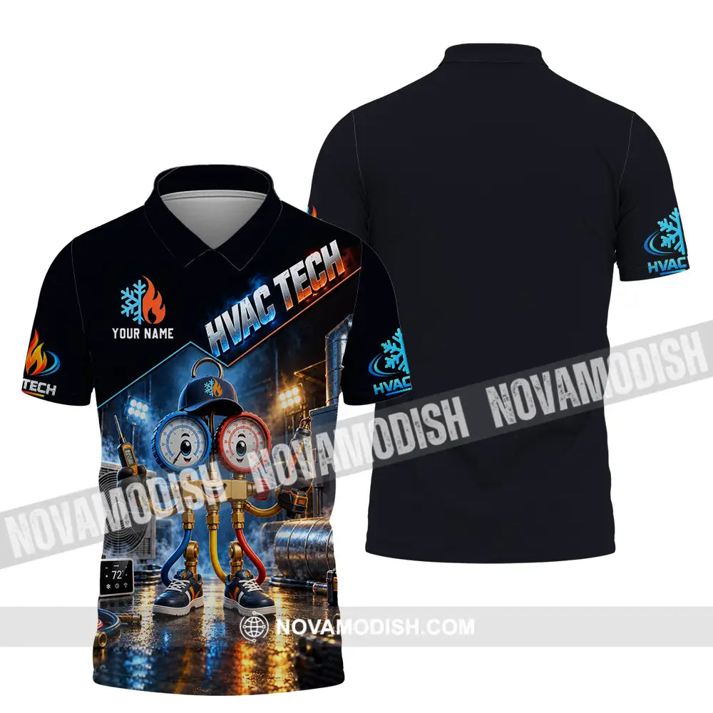 Unisex Shirt - Custom HVAC Tech Shirt - Polo Shirt / S - T-shirt