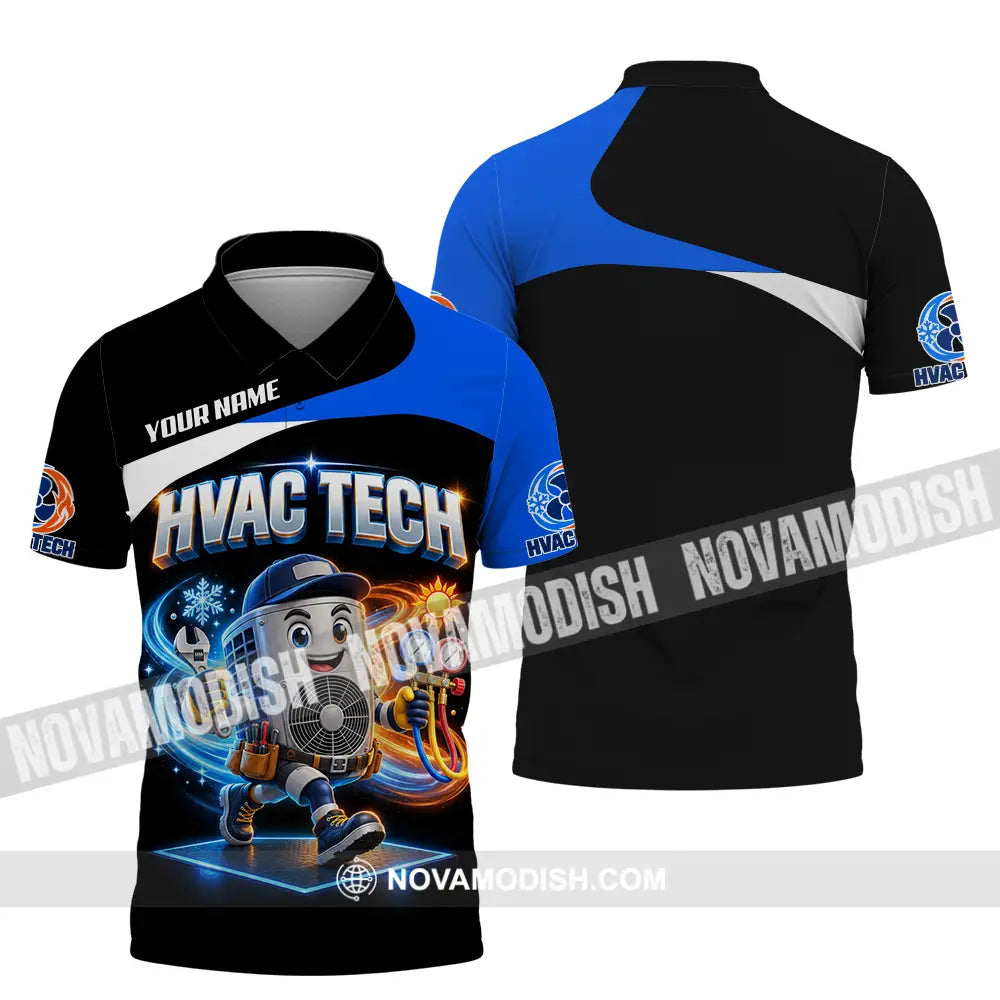 Unisex Shirt - Custom HVAC Tech Shirt - Polo Shirt / S - T-shirt