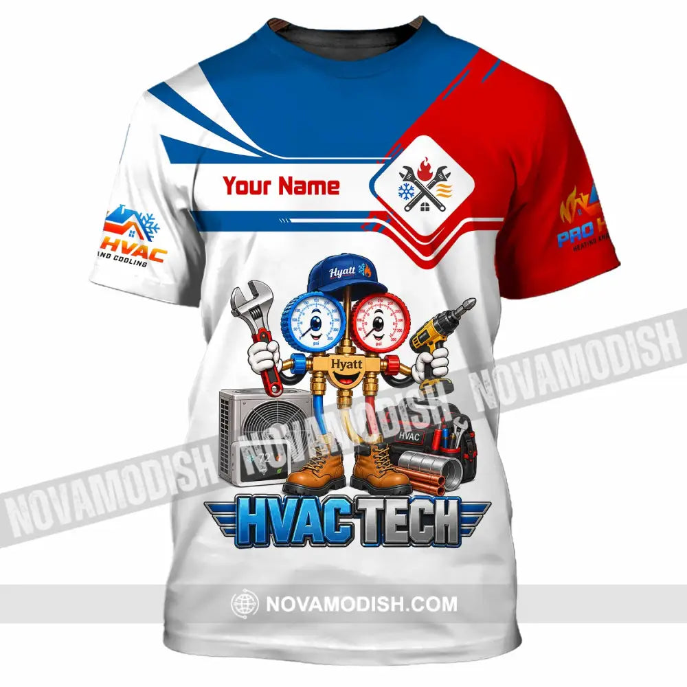 Unisex Shirt - Custom HVAC Tech Shirt - T-Shirt / S - T-shirt