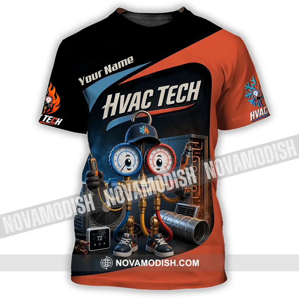 Unisex Shirt - Custom Hvac Tech Shirt - T-Shirt / S - T-shirt