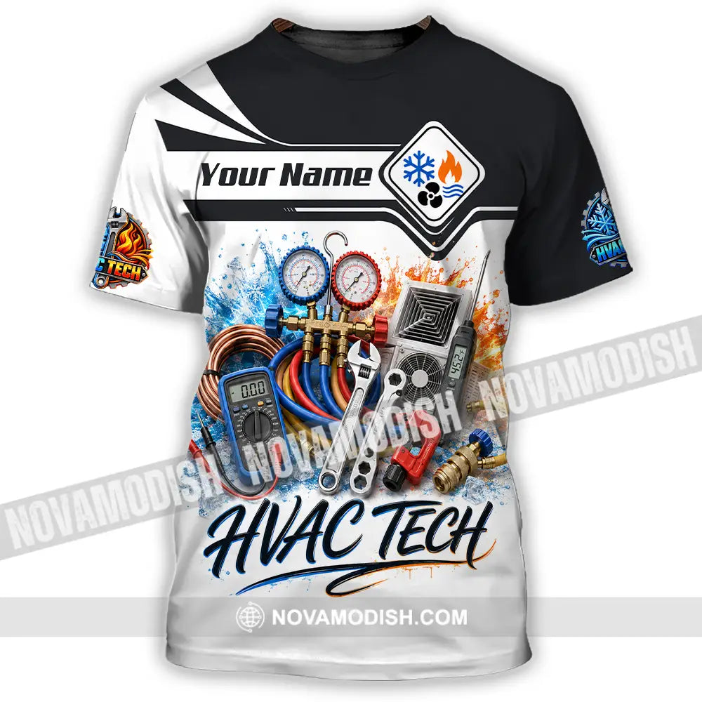 Unisex Shirt - Custom Hvac Tech Shirt - T-Shirt / S - T-shirt
