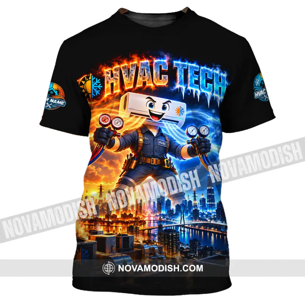 Unisex Shirt - Custom HVAC Tech Shirt - T-Shirt / S - T-shirt