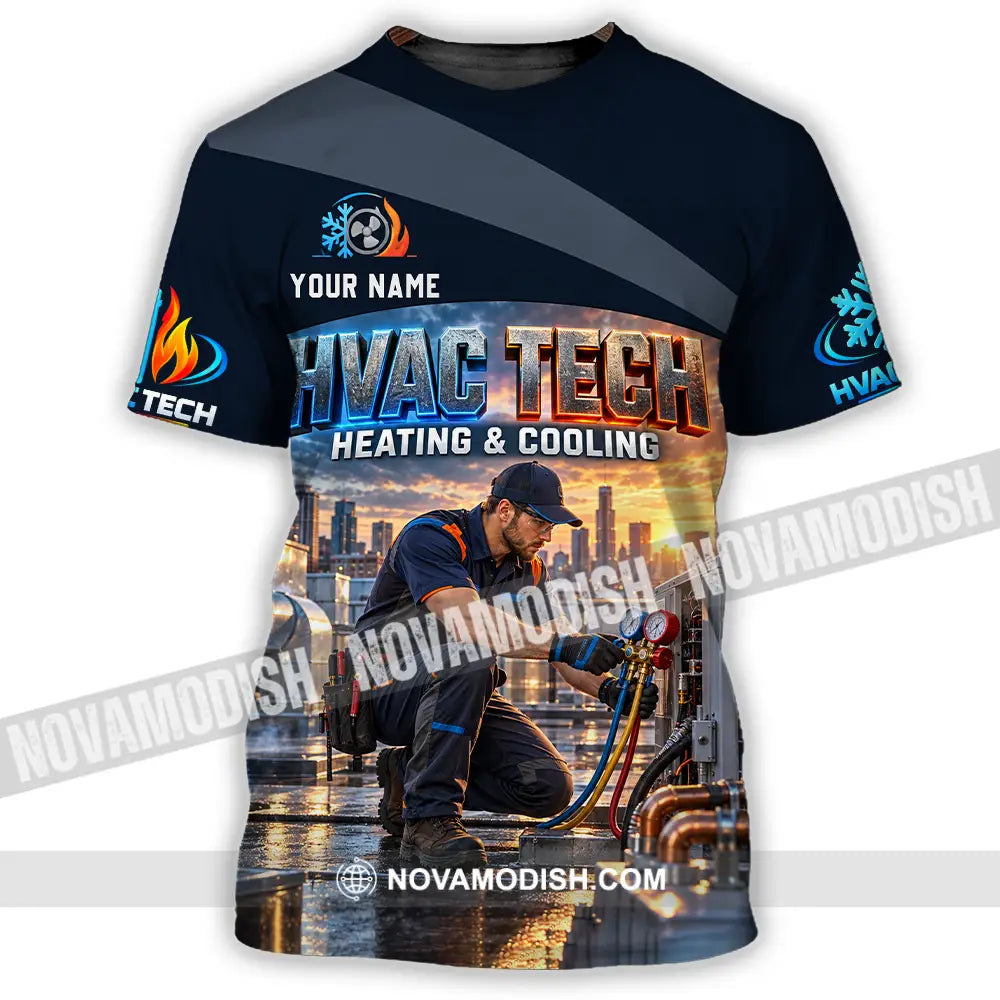 Unisex Shirt - Custom HVAC Tech Shirt - T-Shirt / S - T-shirt
