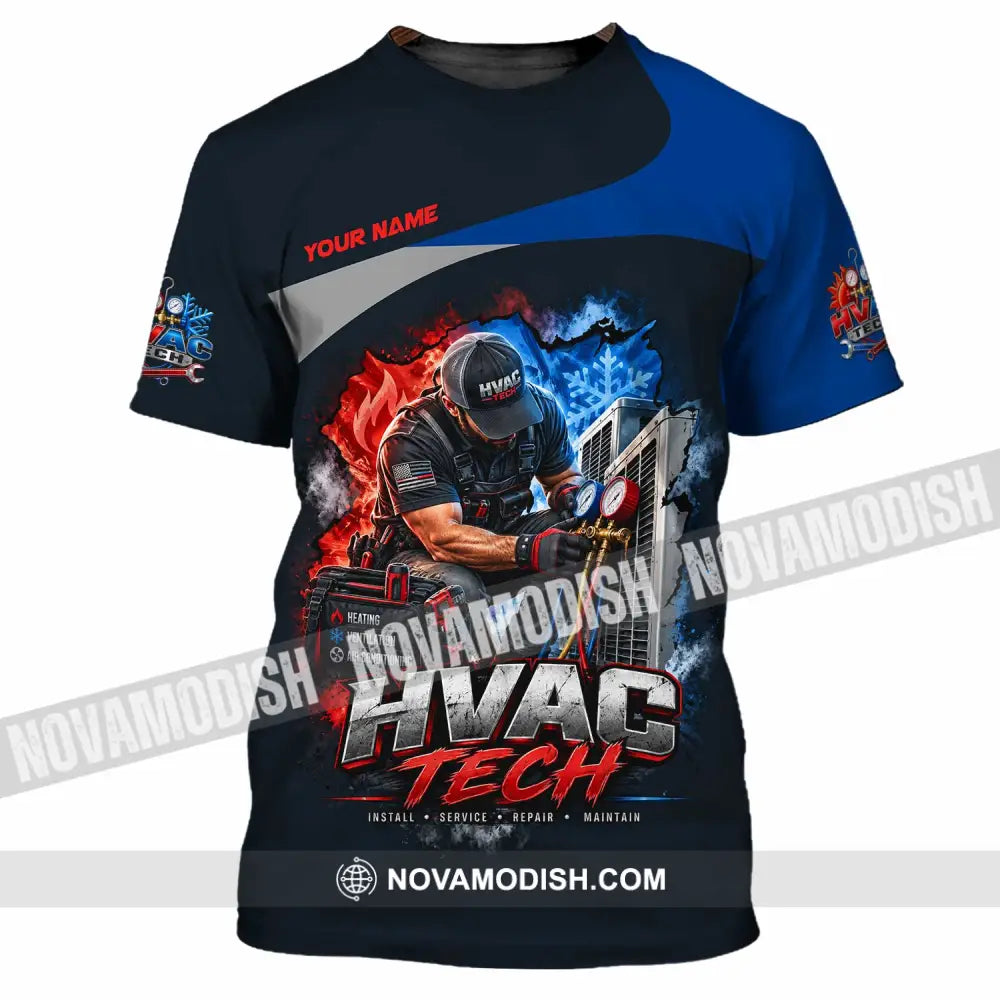 Unisex Shirt - Custom HVAC Tech Shirt - T-Shirt / S - T-shirt