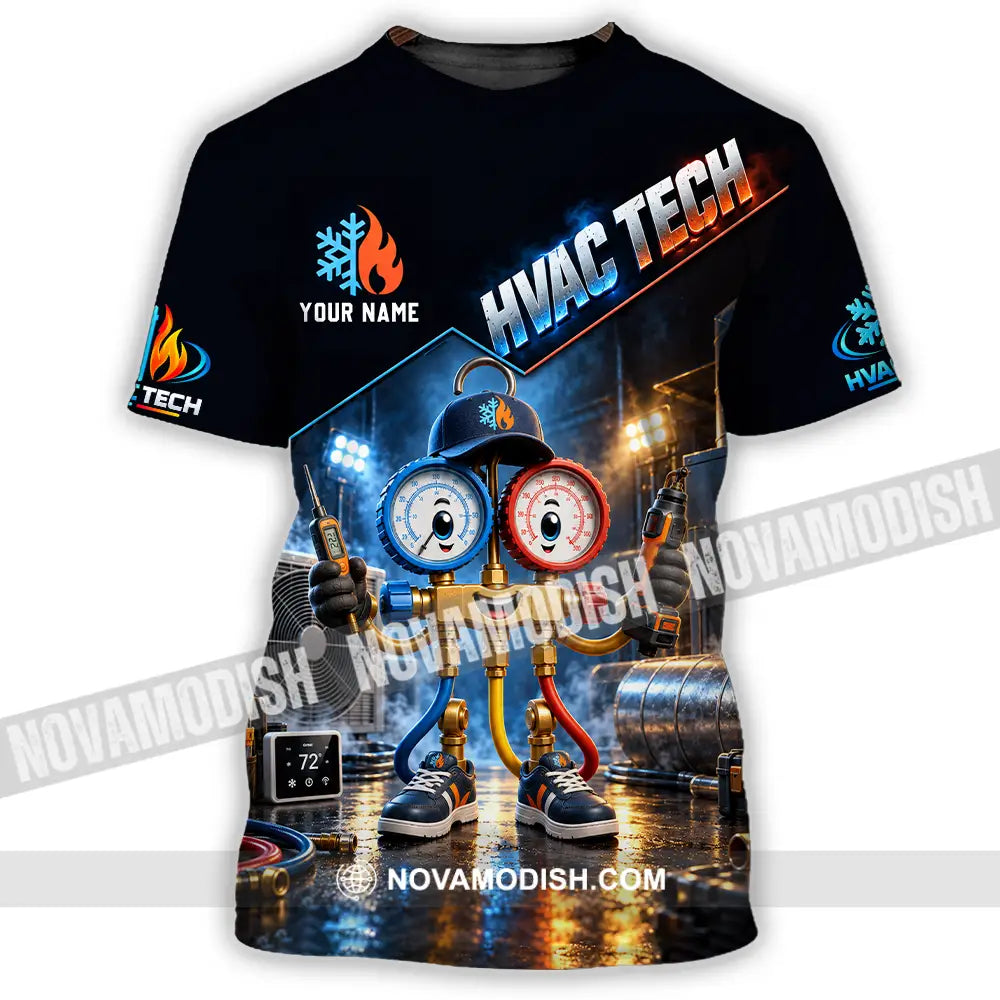 Unisex Shirt - Custom HVAC Tech Shirt - T-Shirt / S - T-shirt