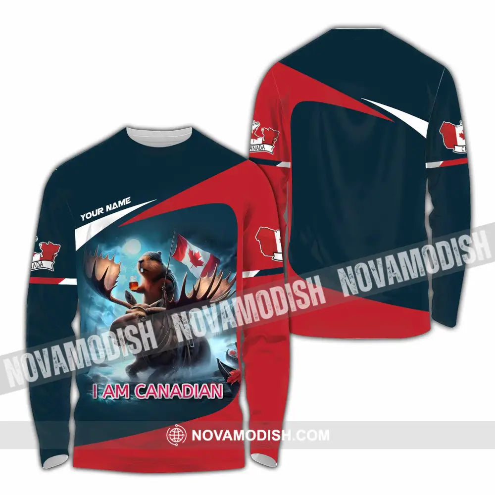 Unisex Shirt - Custom I Am Canadian Shirt Long Sleeve Shirt / S T-shirt
