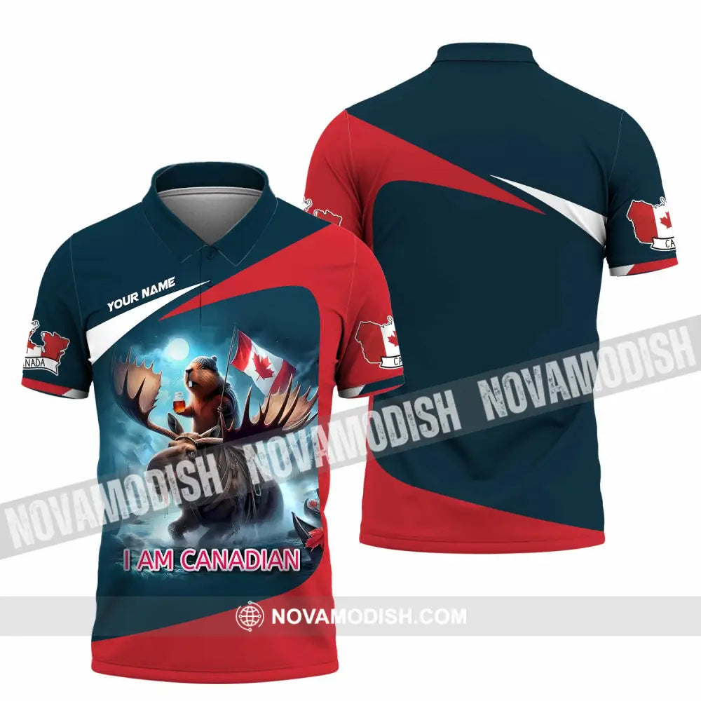 Unisex Shirt - Custom I Am Canadian Shirt Polo Shirt / S T-shirt