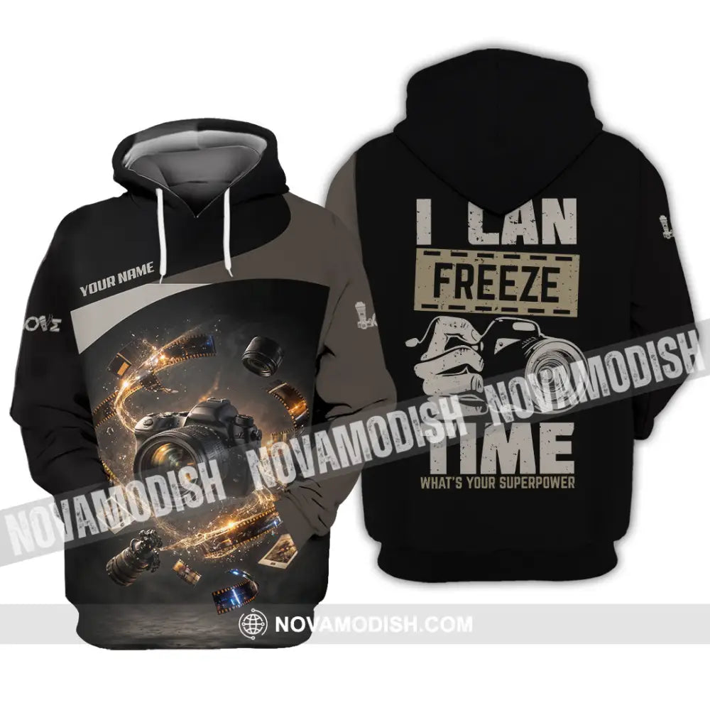 Unisex Shirt - Custom I Can Freeze Time Shirt - Hoodie / S - T-shirt