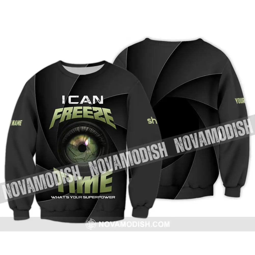Unisex Shirt - Custom I Can Freeze Time Shirt - Long Sleeve / S - T-shirt
