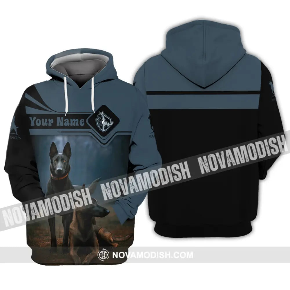 Unisex Shirt - Custom I Love My Belgian Malinois Pet Lover Shirt Hoodie / S T-shirt