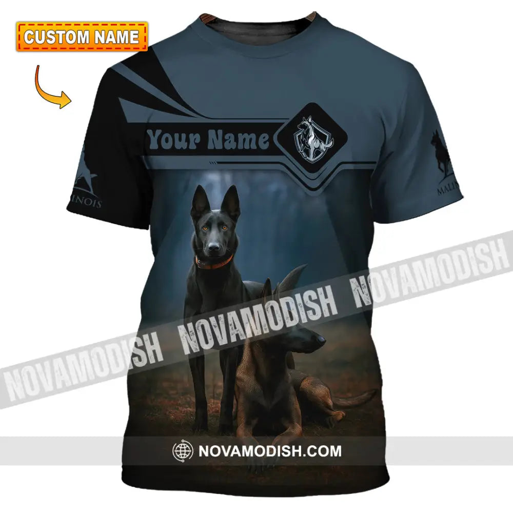 Unisex Shirt - Custom I Love My Belgian Malinois Pet Lover Shirt T-shirt