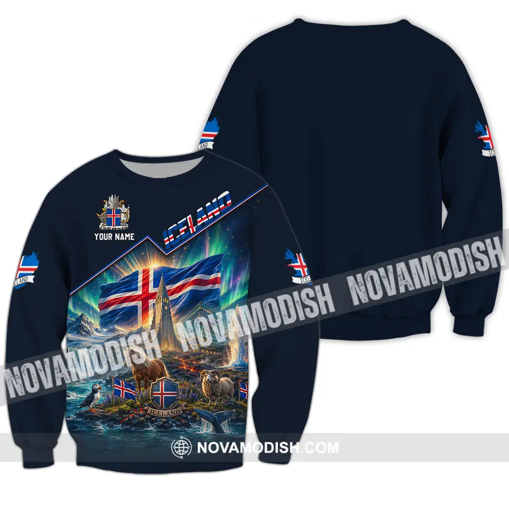 Unisex Shirt - Custom Iceland Shirt - Long Sleeve / S - T-shirt