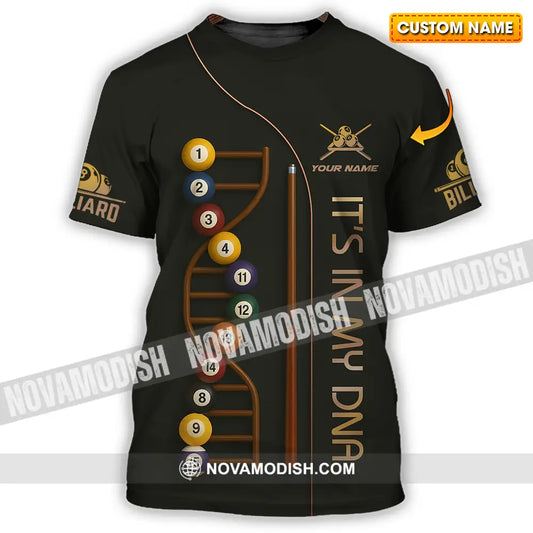 Unisex Shirt - Custom In My DNA Billiard Shirt T-shirt
