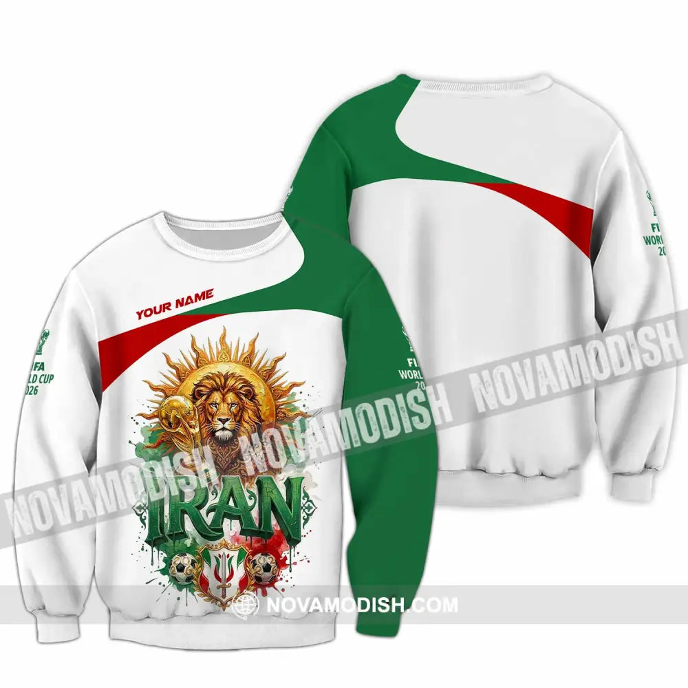 Unisex Shirt - Custom Iran World Cup 2026 3D Shirt - Long Sleeve / S - T-shirt