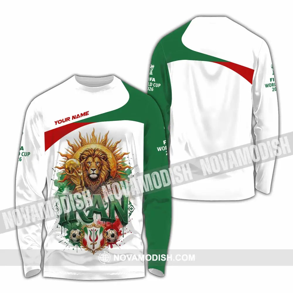 Unisex Shirt - Custom Iran World Cup 2026 3D Shirt - Long Sleeve Shirt / S - T-shirt