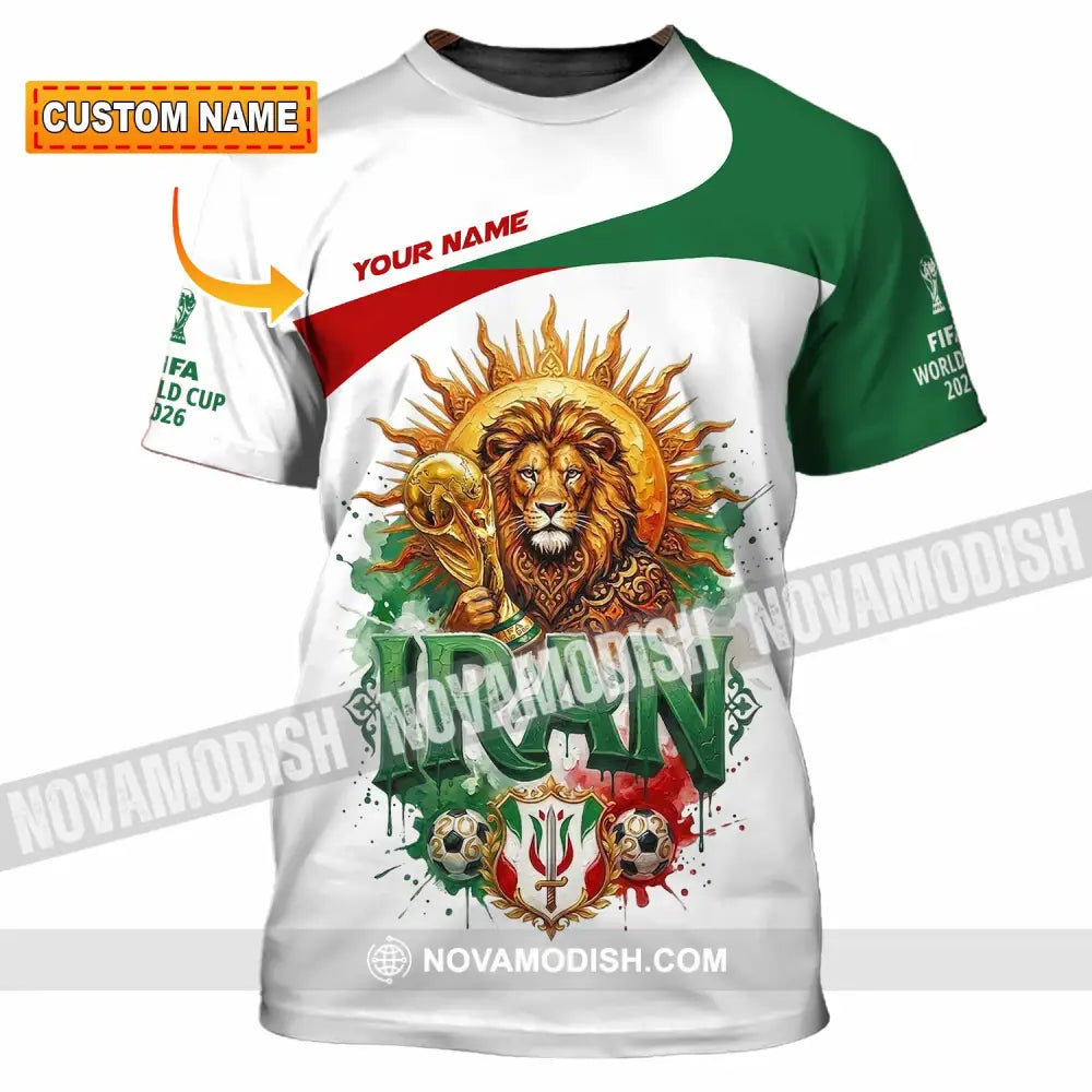 Unisex Shirt - Custom Iran World Cup 2026 3D Shirt - T-shirt
