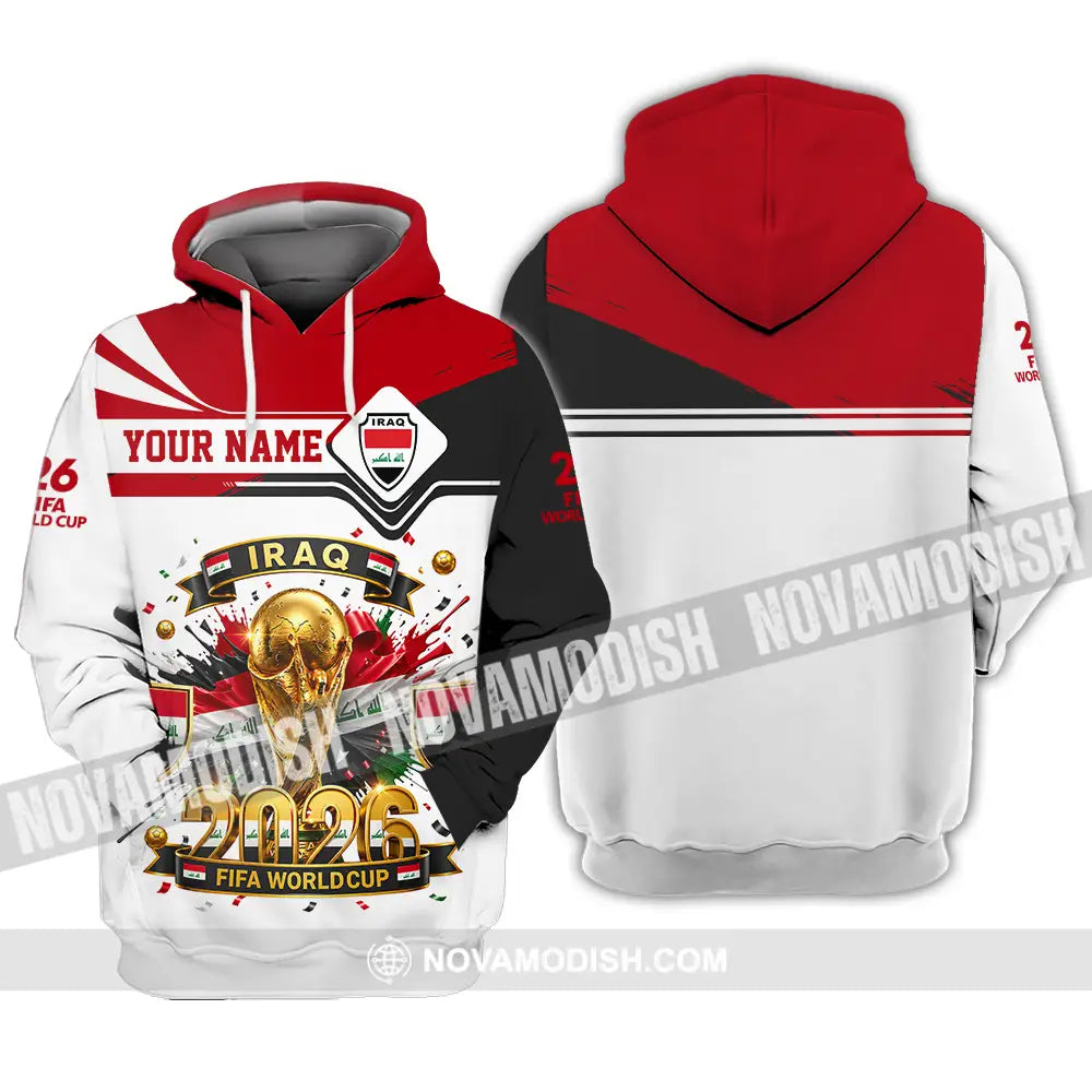 Unisex Shirt - Custom Iraq World Cup 2026 3D Shirt - Hoodie / S - T-shirt