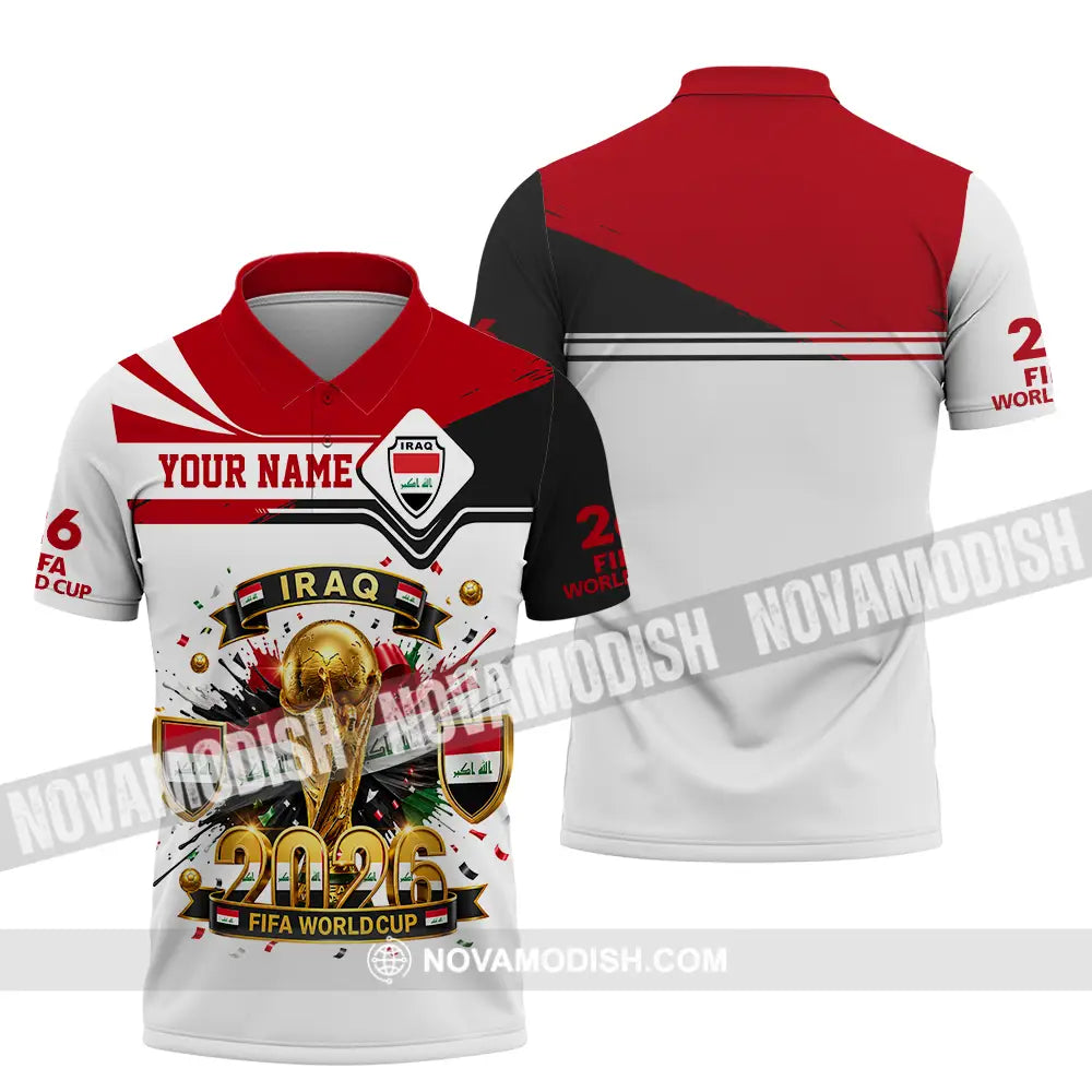 Unisex Shirt - Custom Iraq World Cup 2026 3D Shirt - Polo Shirt / S - T-shirt