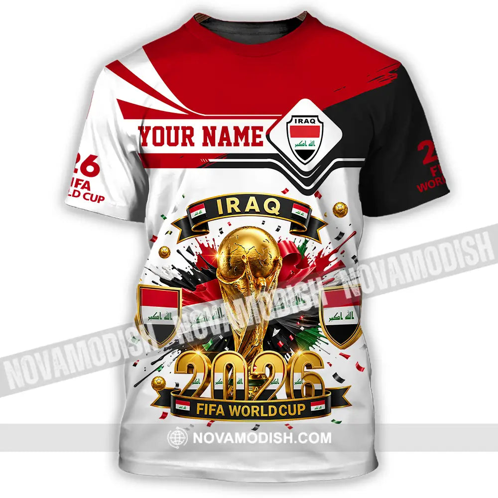 Unisex Shirt - Custom Iraq World Cup 2026 3D Shirt - T-Shirt / S - T-shirt