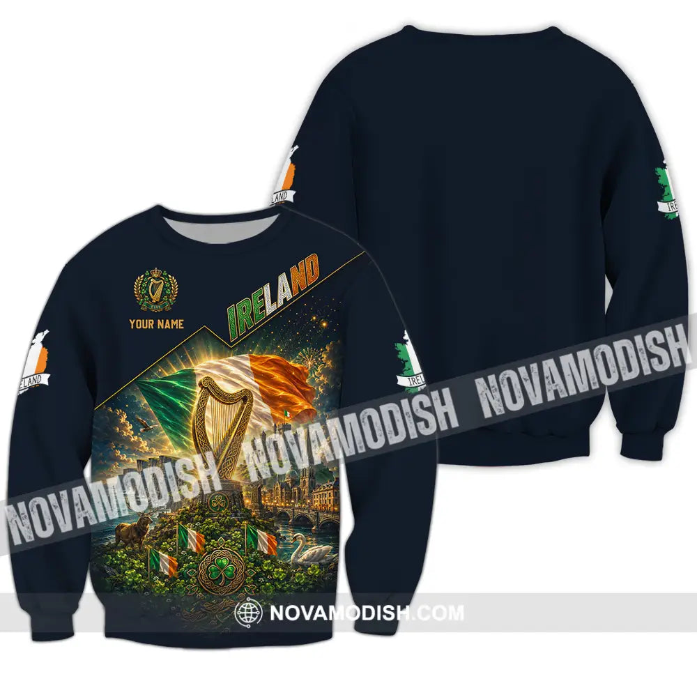 Unisex Shirt - Custom Ireland Shirt - Long Sleeve / S - T-shirt