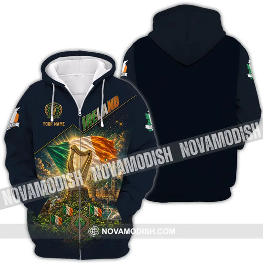 Unisex Shirt - Custom Ireland Shirt - Zipper Hoodie / S - T-shirt