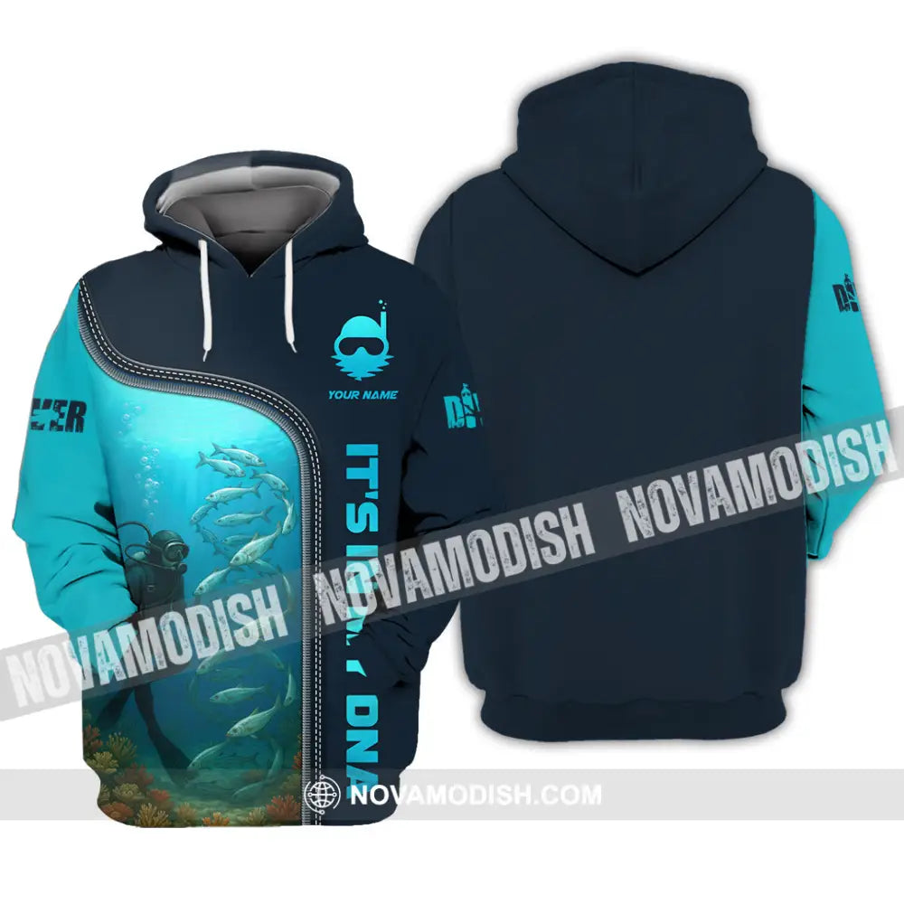 Unisex Shirt - Custom It Is In My DNA Shirt For Diver Hoodie / S T-shirt