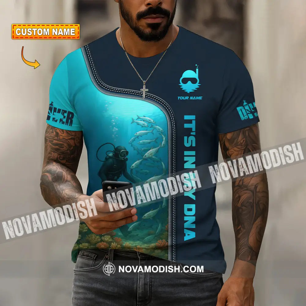 Unisex Shirt - Custom It Is In My DNA Shirt For Diver T-shirt