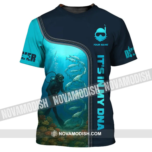 Unisex Shirt - Custom It Is In My DNA Shirt For Diver T-Shirt / S T-shirt