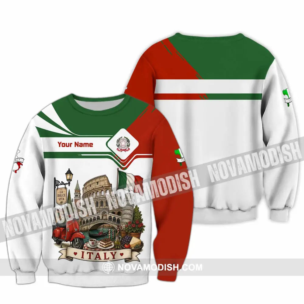 Unisex Shirt - Custom Italy Shirt - Long Sleeve / S - T-shirt